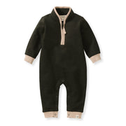 Quarter Zip Baby Boy Jumpsuit
